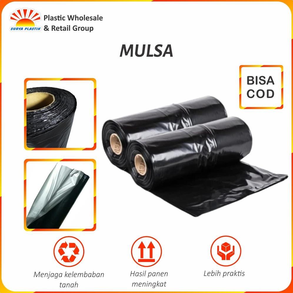 Harga Grosir Plastik Mulsa Hitam Perak 03,5X80 Kemasan 1Kg