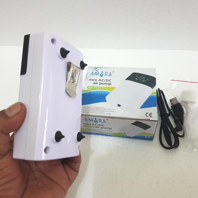 Rambitshop5 - Aerator Ac Dc Aquarium Bisa Tanpa Listrik Recharge Oxygen Pump