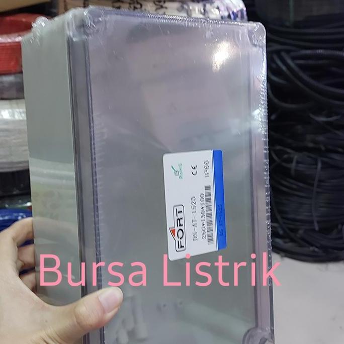 JUNCTION BOX SCREW 250 X 150 X 100MM TRANSPARAN +BASE PLAT