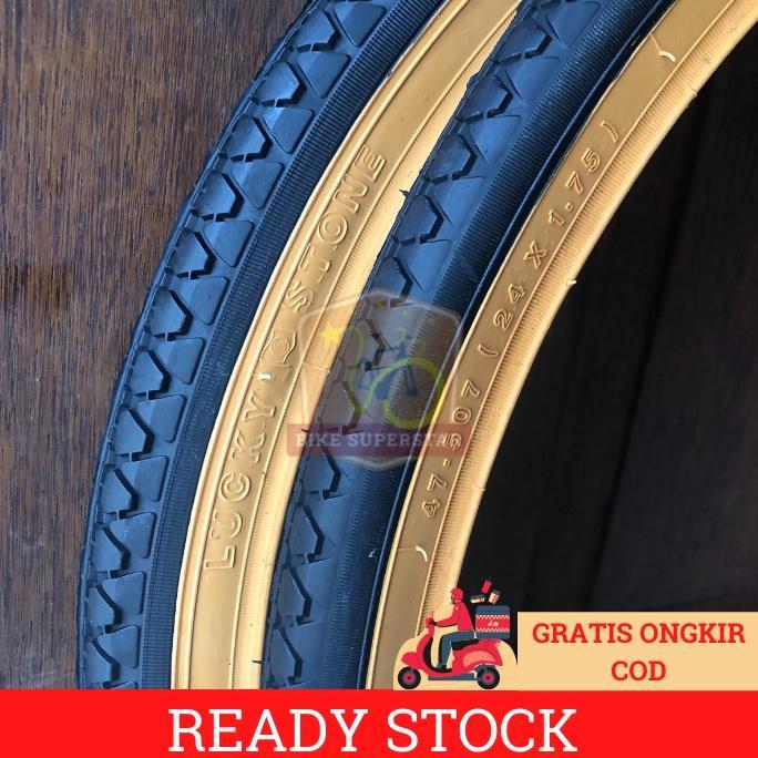 Ban Luar Sepeda 24 x 1.75 Lucky Stone Gunung MTB Mini Keranjang