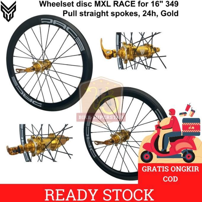 Wheelset Velg Sepeda Lipat MXL Race 16 Inch (349) Jangkrik
