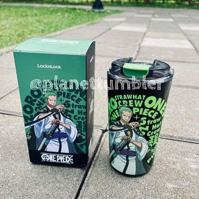 Terlaris Cafe Tumbler Locknlock Glow In The Dark 500Ml One Piece Edition - Roronoa Zoro