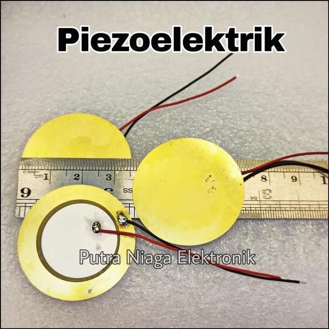 Baru (1) Piezo Electric 35mm lengkap dengan kabel 15cm buzzer elektrik passif putran1a Buru Order