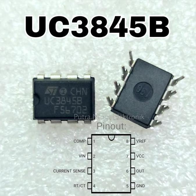 Murah (1) ic UC3845 Dip 8 Pin UC3845B / UC3845AN UC 3845 putran1a Ayo Beli