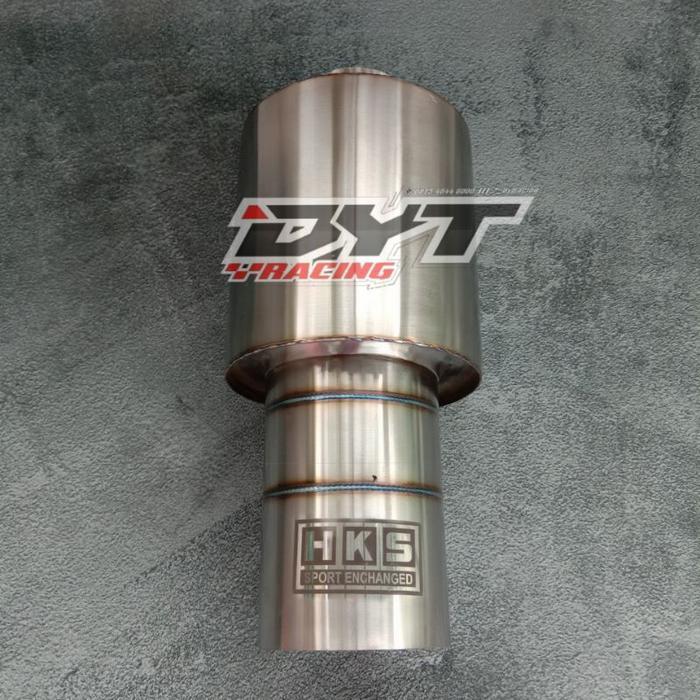 Knalpot Mobil Hks Baby Muffler Suara Bass U/ Jazz/Agya/Yaris/Brio/Dll Original Dan Terpercaya