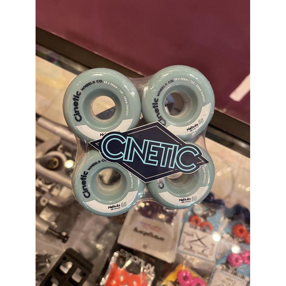Cinetic Wheels Nebula 60Mm 78A 80A 82A Wheels Pack. Roda Skateboard Cruiser Surfskate. Asli Dan Orig