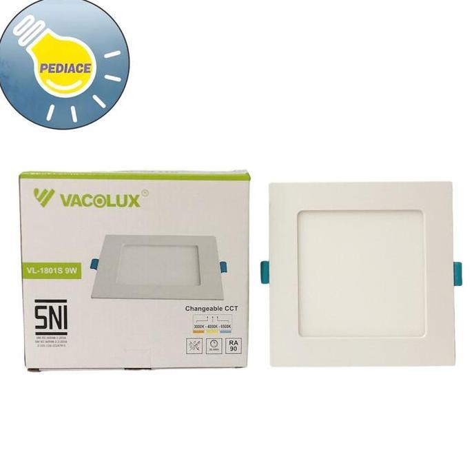 Lampu LED Panel Light 9W VACOLUX Kotak Tanam / Inbow Changeable CCT
