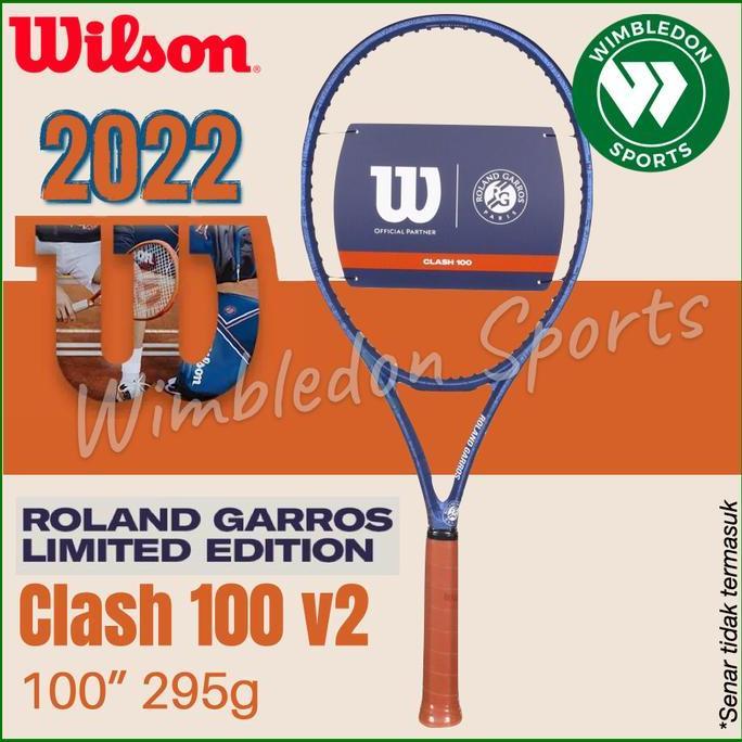 Promo Raket Tenis Wilson CLASH 100 Roland Garros / Raket Wilson CLASH 100 RG Diskon