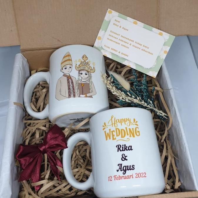 HAMPERS NIKAHAN/HAMPERS WEDDING/HADIAH NIKAH/Mug Couple Wedding Gift