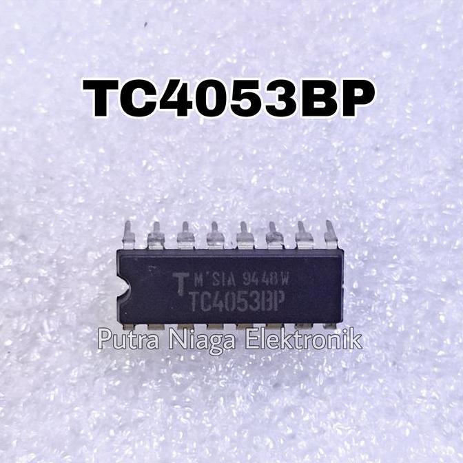 Update (1) ic CD4053BE Dip 16 pin CD4053 / TC4053 / HEF4053 / HCF4053 putran1a Kualitas Baik