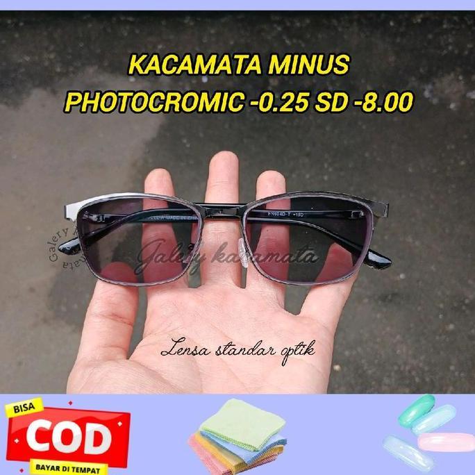Kacamata Minus Photocromic -0.25 sd -8.00 Kacamata Minus Pria Dan Wanita Kacamata Rabun Jauh