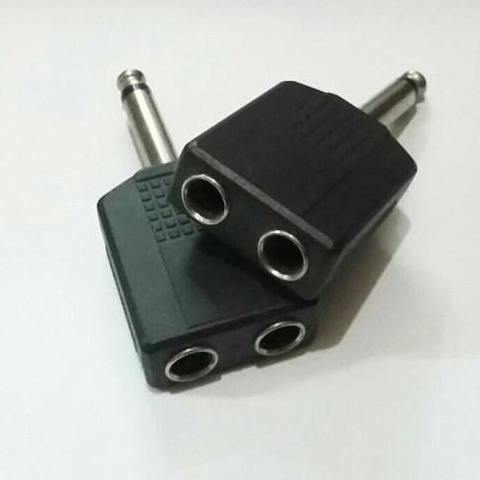 Jack Mic Cabang 2 Sambungan Jack Akai Mono Audio 2 Jack Microphone Cabang Konektor Jack Mic Cabang