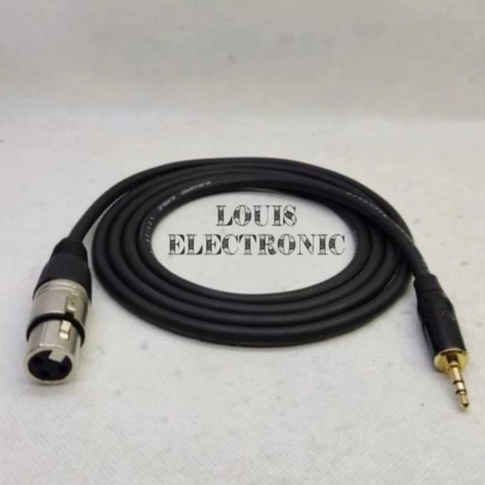 Kabel Audio CANARE Jack Canon XLR Female to Mini Stereo 3.5 mm (10 M )