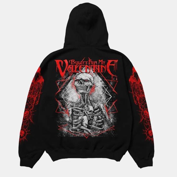 Sweater Hoodie Bfmv Bullet For My Valentine Baby Skull Pria Dan Wanita Ukuran M-Xxxl Dengan Bahan Fl