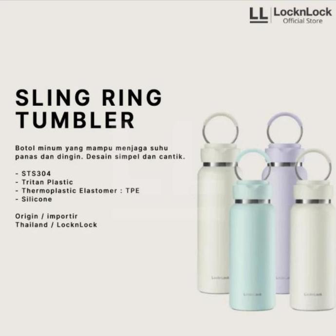 Terlaris Lock N Lock Sling Ring Tumbler 800Ml Lhc4322 Termos Ukuran Besar