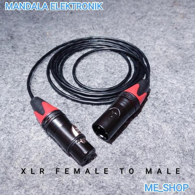 Kabel mic XLR Male to XLR female 2M Kabel Canare KECIL
