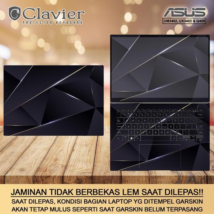 Cover Garskin Laptop Asus ZenBook 14 UX3402 UX3402Z UX3402ZA Bening