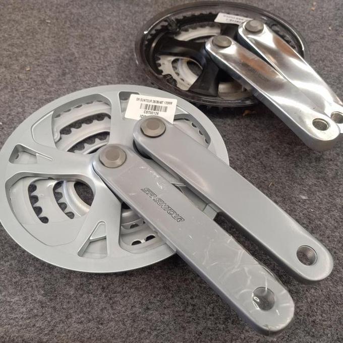 Crank sepeda SR Suntour 28/38/48T arm 170mm import