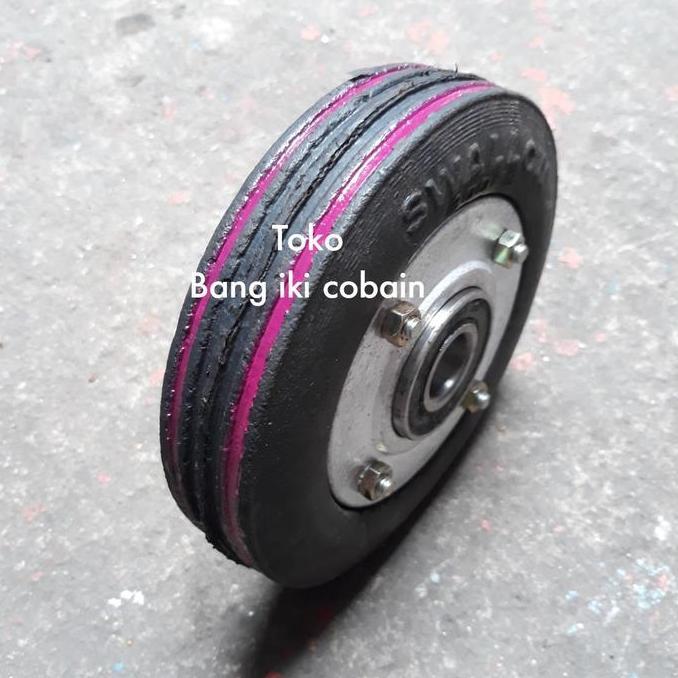 Roda Troli 6 inch Ban Mati Swallow Roda Troli 200kg Double Bearing