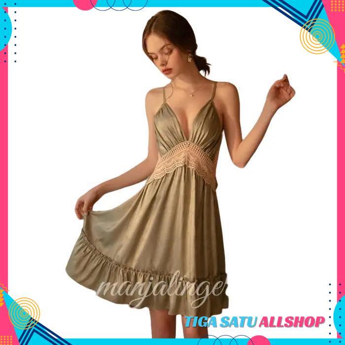 MANJALINGERIE - LINGERIE SEXY / BAJU TIDUR DRESS SEXY 1290 DIJAMIN GRATIS ONGKIR