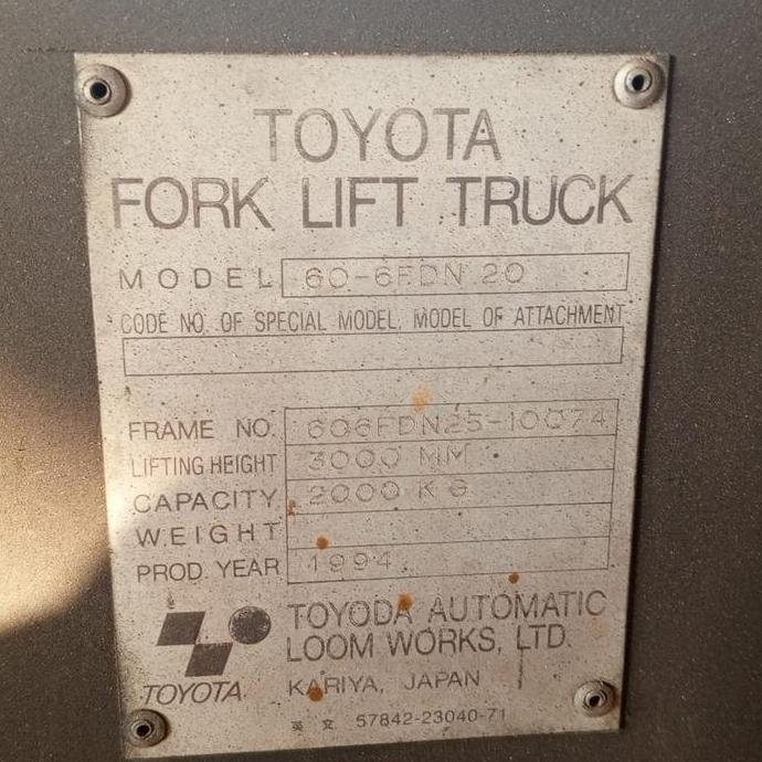 seal kit control Valve forklift forklift 6fdn20