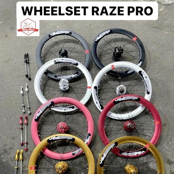 Wheelset 20 406 Raze Pro Alloy Disc brake Jangkrik Tawon Sepeda lipat