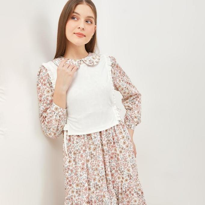 GRAPHIS Set Floral Maxi Dress With Vest