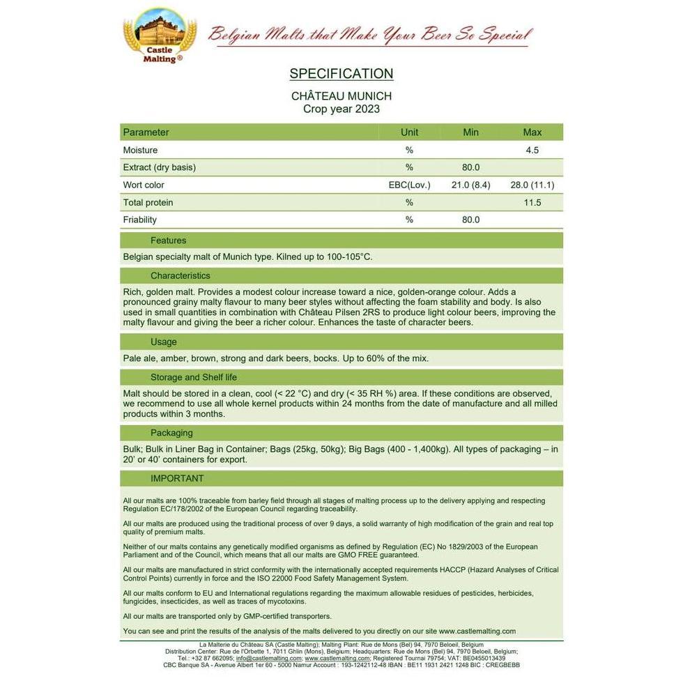Malt Chteau Munich 25 EBC