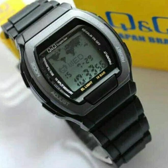 Jam Tangan Pria - Wanita - Data Bank QQ Q&Q MMW3P101Y MMW3 Hitam