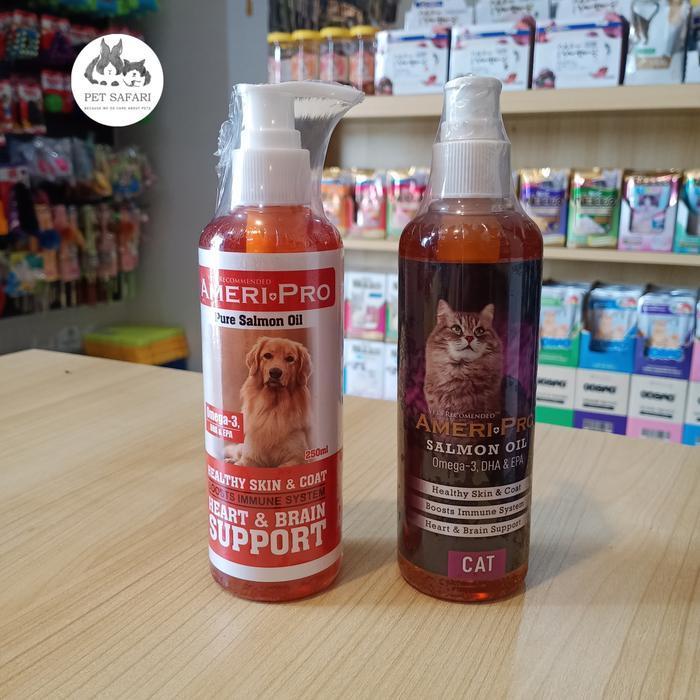 Vitamin Bulu Anjing & Kucing Ameri Pro Salmon Oil +Omega3 250ml