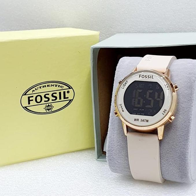 Jam Tangan Wanita Dital FOSSIL 8135 Orinal Tali Rubber Karet