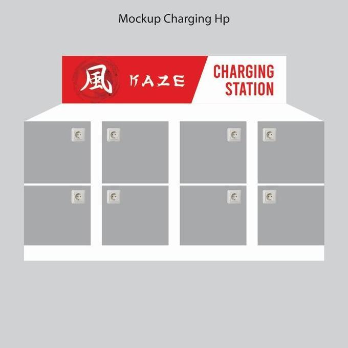 Terlaris Box Charger 8 Kotak Bahan Full Akrilik