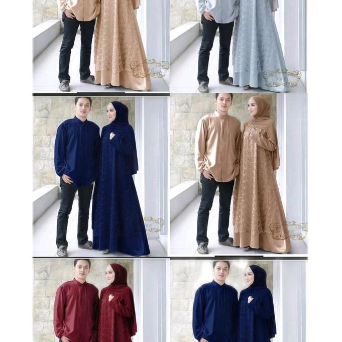 Couple Gamis Khanza / Couple Gamis Kekinian /Couple Pasangan Gamis / Couple Muslim