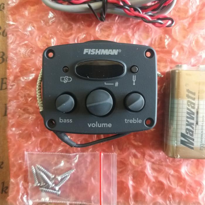 Original Fishman Isys Mini Equaliser Preamp Tuner Fishman Original Dan Terpercaya