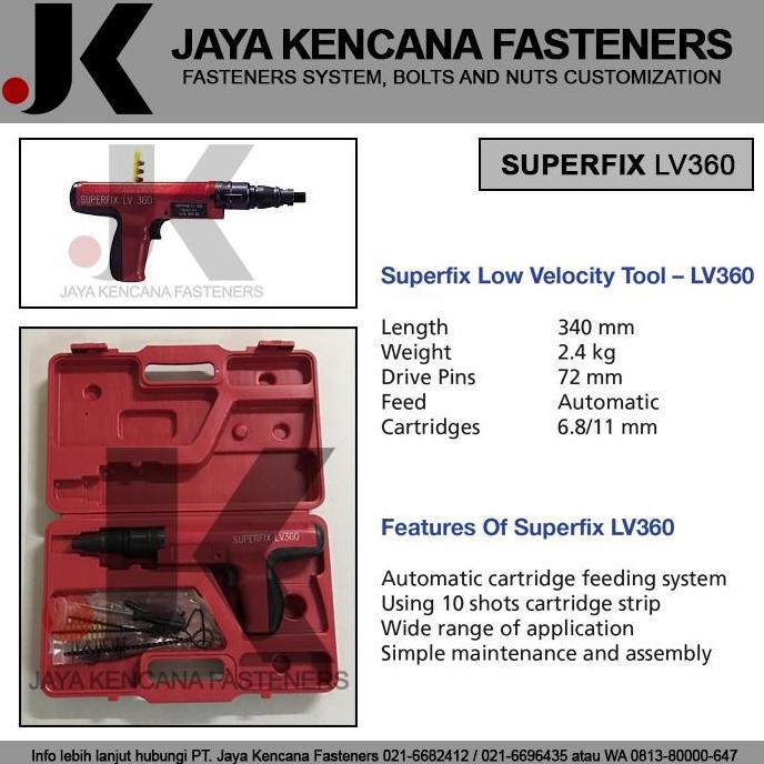 SUPERFIX - ALAT PAKU RAMSET TIPE HILTI LV360 UNTUK SN27 ORIGINAL DAN TERPERCAYA