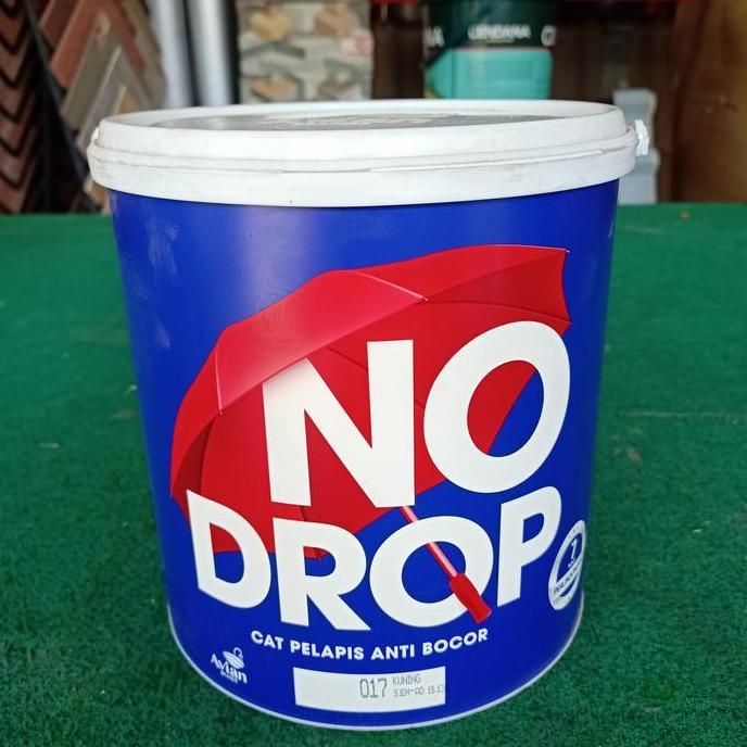 BEBAS ONGKIR - No Drop warna cream (017 Kuning) cat pelapis anti bocor 4 kg ( galon )