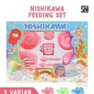 PERALATAN MAKAN BAYI SET NISHIKAWA BESAR-FEDDING SET NISHIKAWA BESAR-TEMPAT MAKAN SET NISHIKAWA