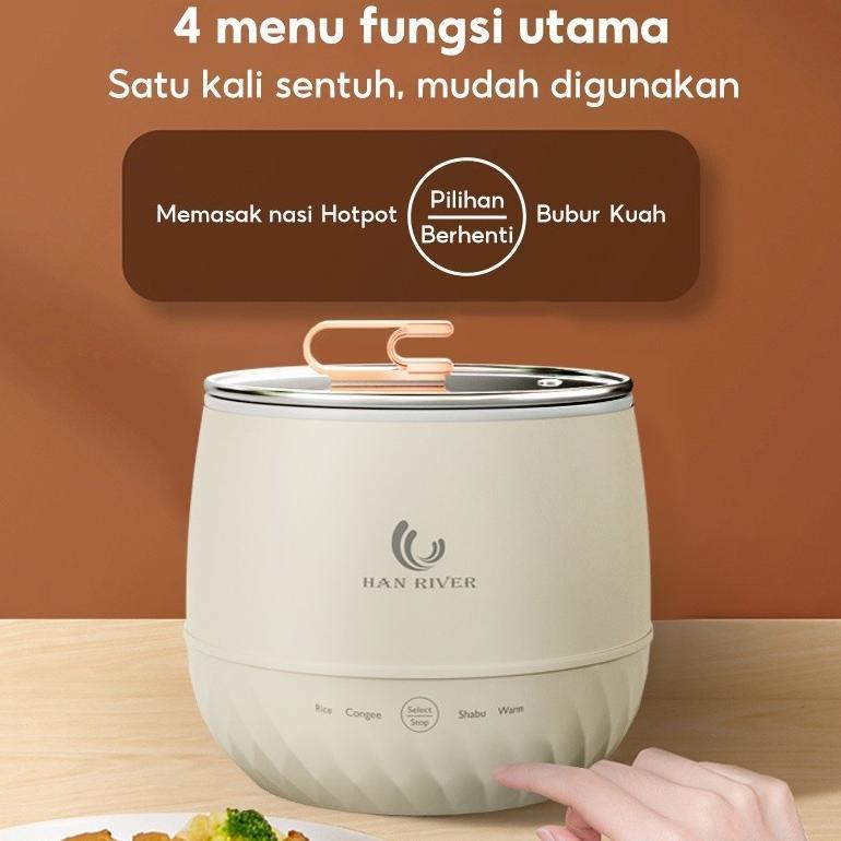 BESTPROMO HOT DEALS Pengiriman Dari MedanHAN RIVER Magic com mini HRRC05WT Rice Cooker Mini/Penanak 