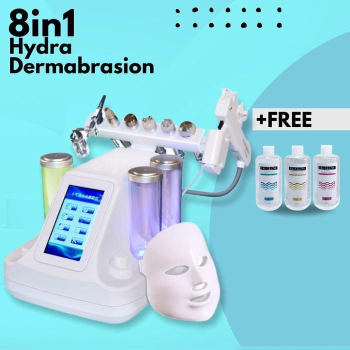 Hydra 8In1 Vanadium Titanium Rf Led Mask Setrika Wajah Dingin