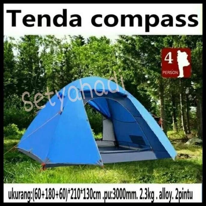 Spesial Tenda Gunung Merk Compass Kap 4P Frame Alloy