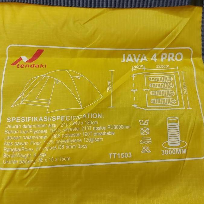 Spesial Tas Tenda Java 4 Pro Tendaki Original Tenda Dome