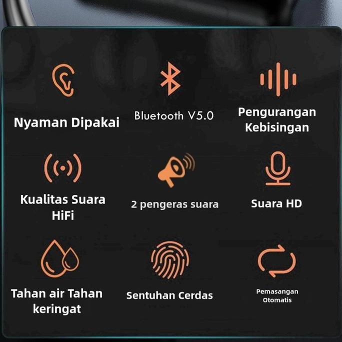 Audioqt- Jbl Phantom Earbuds Bluetooth H33 Waterproof Musik Sports 2025 Versi Baru Untuk Iphone Dan 