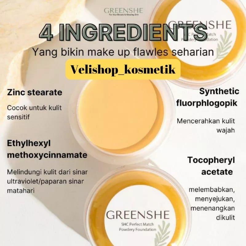 Greenshe / Bedak Greenshe / Bedak Shc / Shc / Bedak Glowing / Greenshe Original
