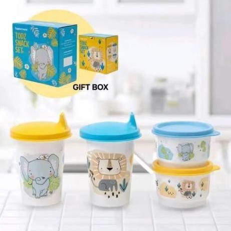 Todz Snack Set Tupperware/Wadah MPASI/Botol Minum Bayi