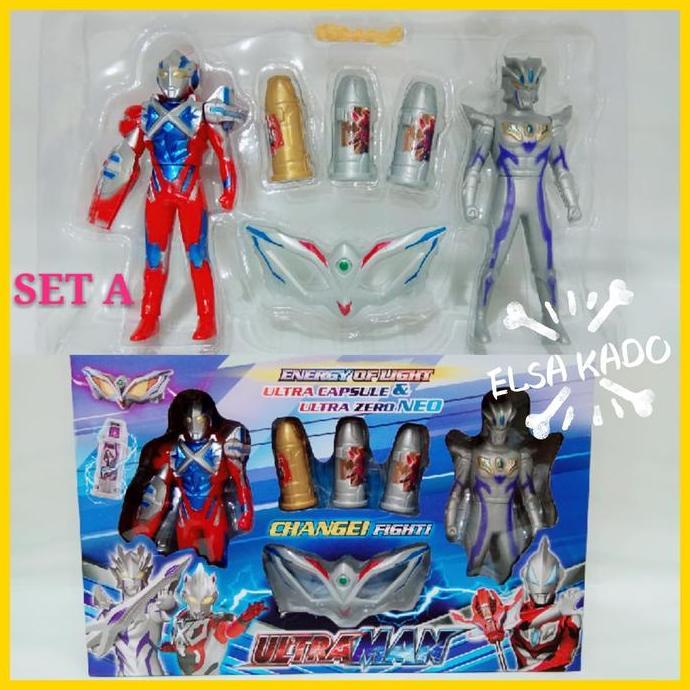 mainan ultraman geed ultra zero neo hero action figure