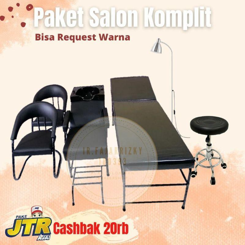Paket Komplit Bed Facial Washbak Keramas Kursi Lampu