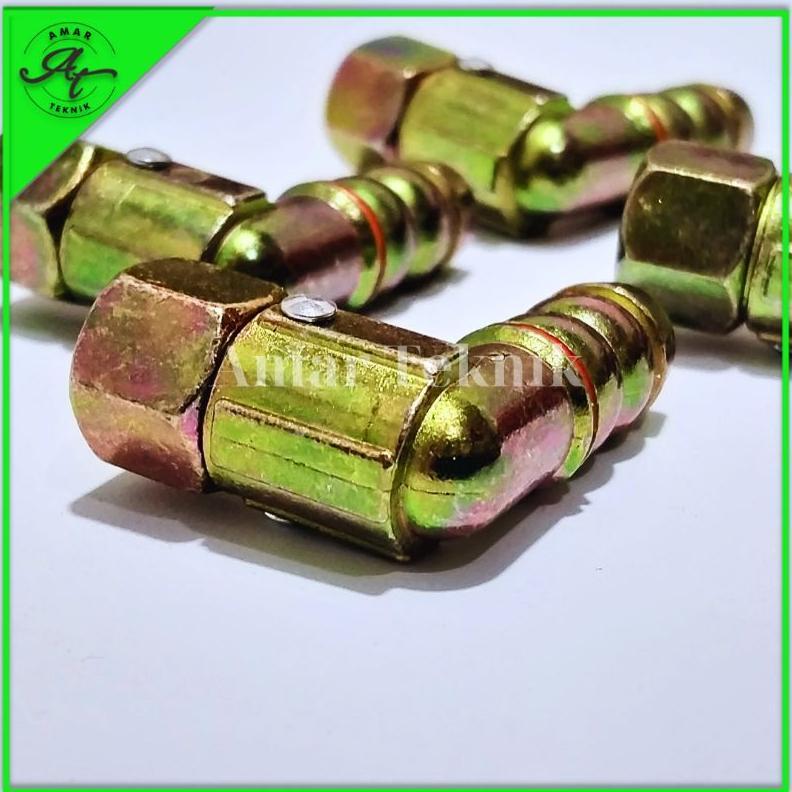 Nepel Kompor Gas Sambungan L Untuk Kompor Panggangan /Roaster Menarik