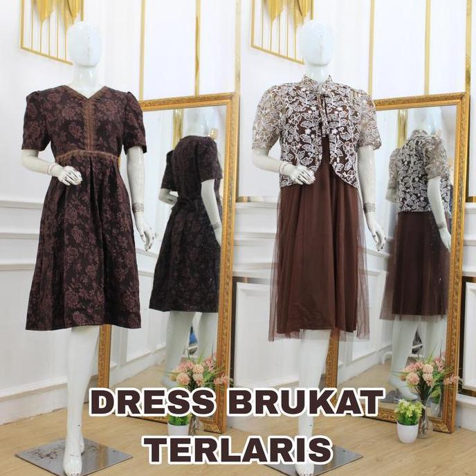 PESONA ELLEY DRESS BRUKAT // OUTFIT KONDANGAN // 51228