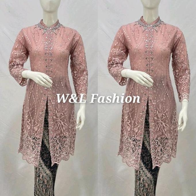 Kebaya Sanghai Tile Payet / Kebaya Tunik / Tunik Tile / Kebaya Modern / Kebaya Terbaru