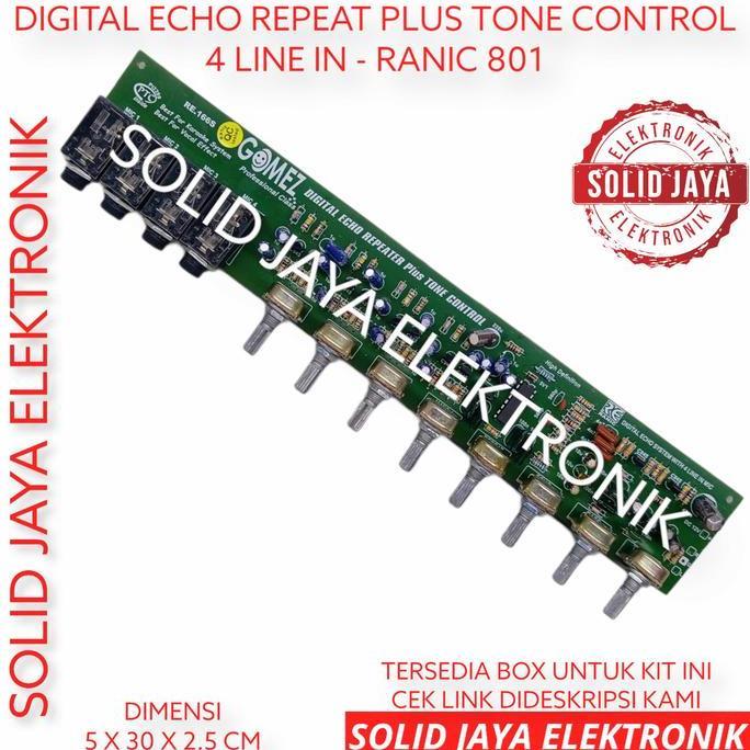 Kit Digital Echo Repeater Plus Tone Control Gomez Mic Repeat Ranic 801